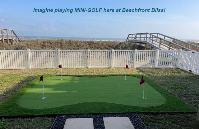 Beachfront, Putting Green & Bar Swings - on HGTV