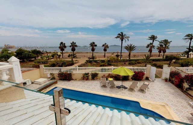 Beachfront VILLA - STUNNING sea views & own large POOL