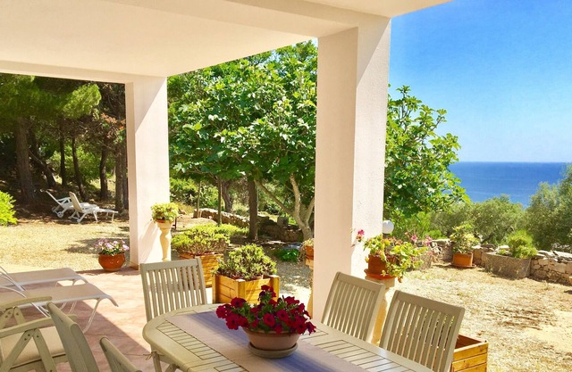 Beautiful villa with sea view terrace 3km from the white beaches of Salento
