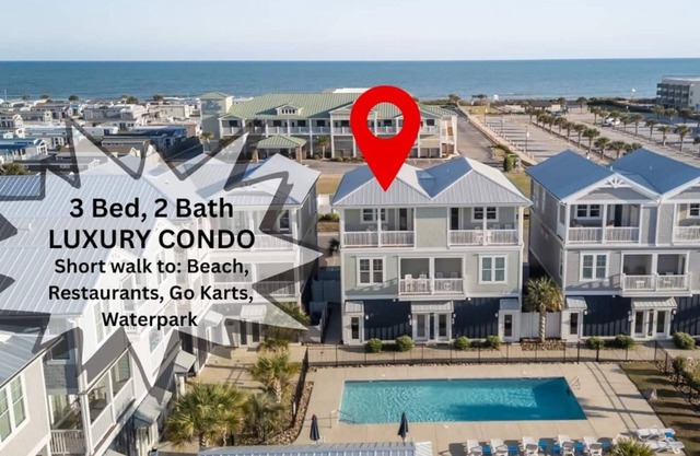 Beautiful beach views with top floor living area