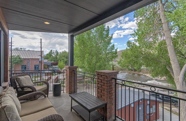 Best location in Salida! 2 River front decks, looks over Arkansas River Playhole!