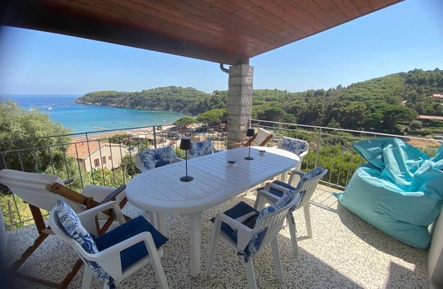 Best panoramic apartment - Fetovaia, Elba apartment with a view in Fetovaia