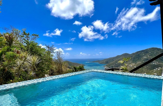 Big Views Over the Private Pool from this Simple Modern Getaway