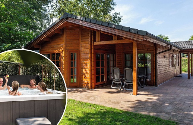 ✓ Blokhut II at Résidence de Leuvert ✓ Holiday home for 4 persons ✓ Located near Den Bosch (Noord-Brabant) ✓ Near De IJzeren Man ✓ Book directly through the park