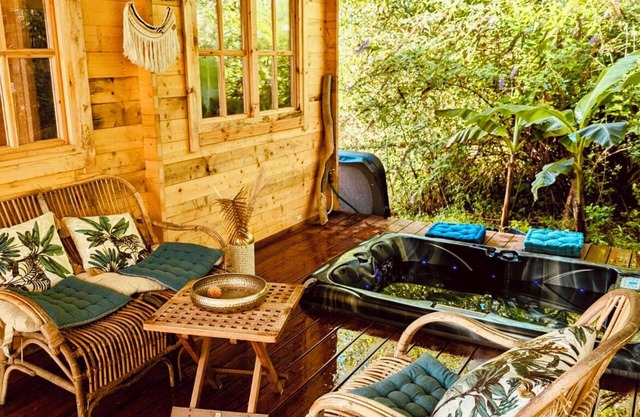 Bohemian coconut hut