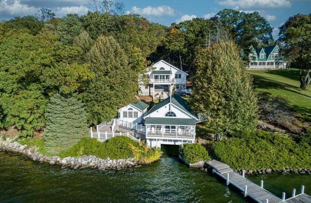 Brand New Custom Built Home On Lake Delevan's Northshore |Waterfront |Elevated Lake View Balcony