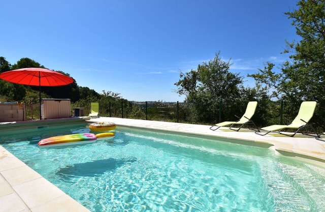 Burgundy Poolside Getaway