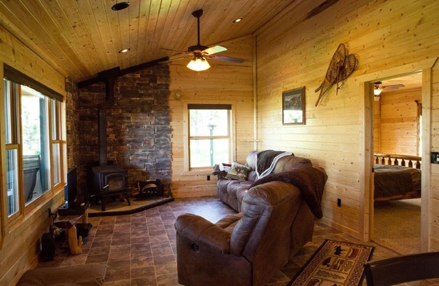 Cabin in the woods for a weekend getaway