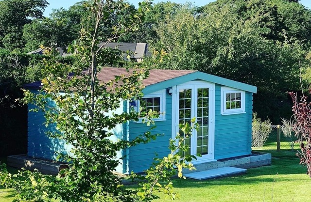 Cabin set in the village of St Clether an area of outstanding natural beauty.