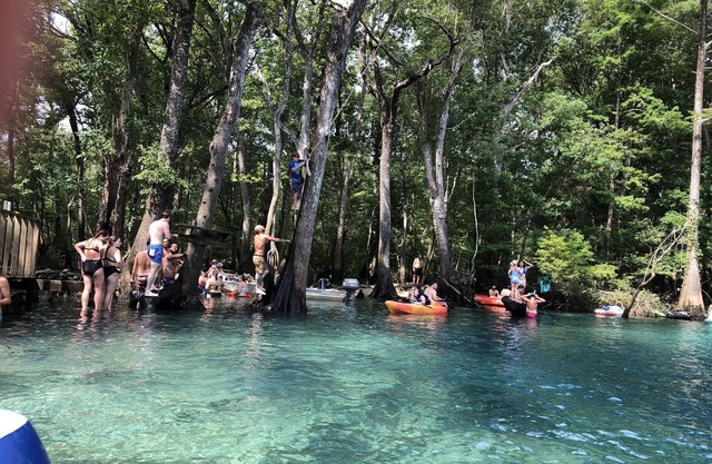 Camp directly on the river