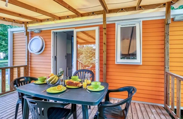 Camping maeva Escapades La Clairière * - Comfort Mobile Home 4 Rooms 6 People + TV