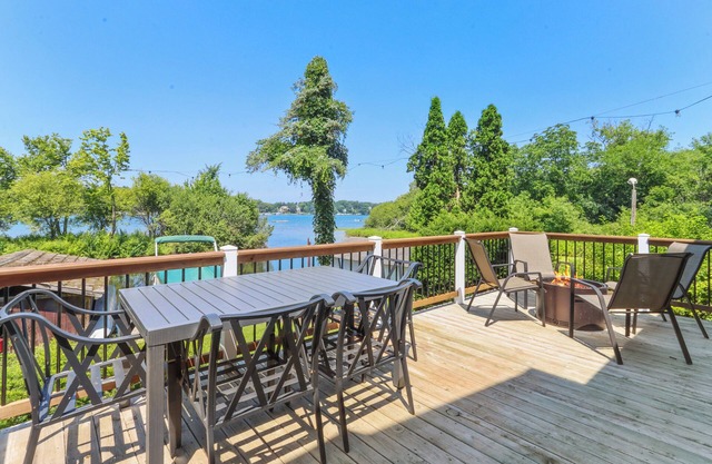 Canoes & Dock: Waterfront Retreat on Lake Beulah!