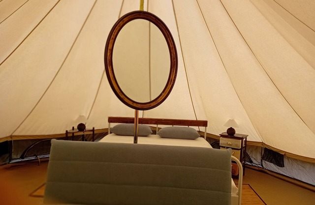 Caravan 'Glamping C Selva Tenda Ciliegio' with Mountain View and Shared Garden