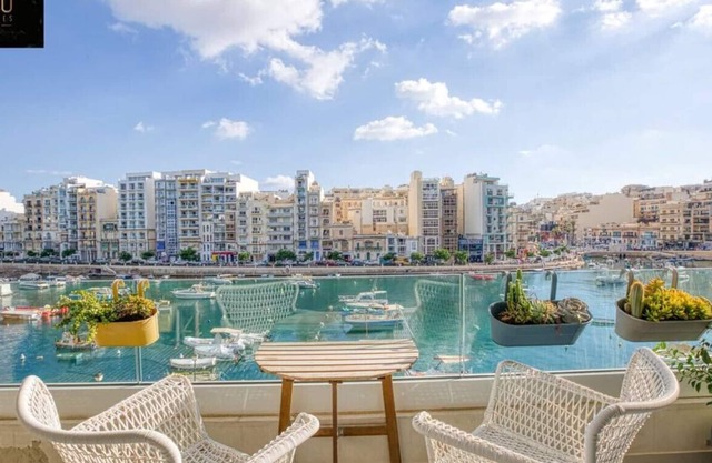 Centre of ST Juliana, Seafront with AC