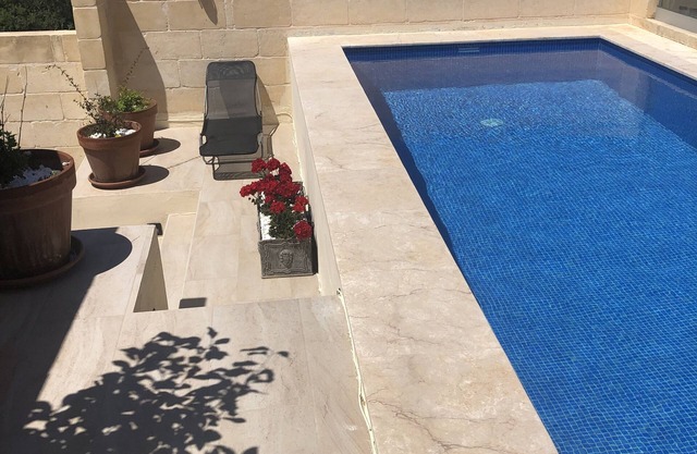 Character farmhouse in Gozo with pool on roof terrace and fountain courtyard