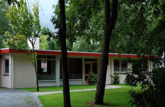 Characteristic group home in a wooded area