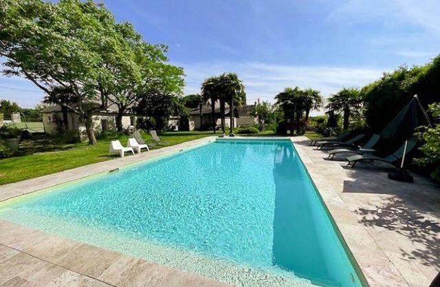 Charming cottage with heated pool, AC and WiFi in Loire