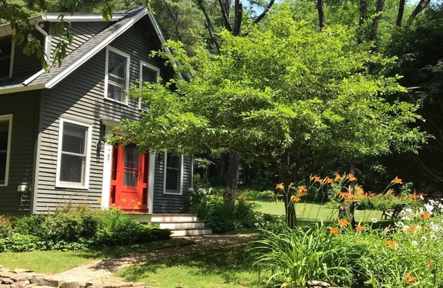 Converted Berkshire schoolhouse on a quiet river