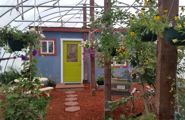 Cottage In A Greenhouse