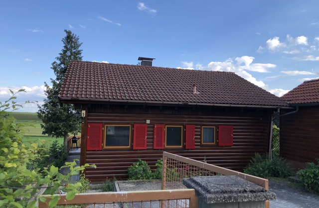 Cozy detached log house with 2 terraces and large garden