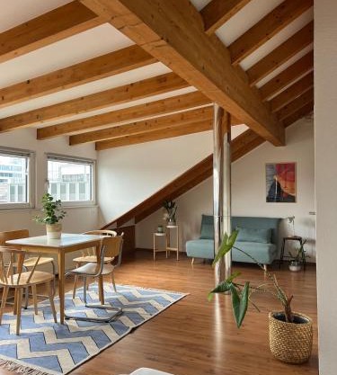 Cozy loft with a view, central, close to tradefair