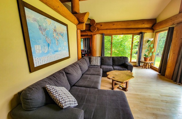 Custom Timber Frame Home with Hot Tub