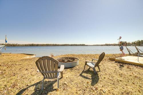 Deck and Scenic Views Lakefront Cottage in Hale!