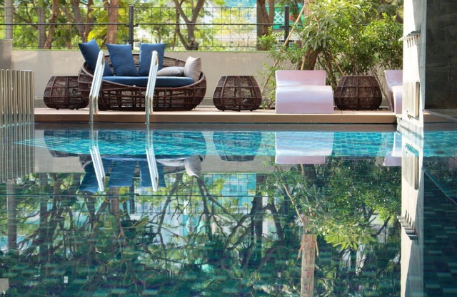 Deluxe apartment with free pool, fitness & yoga