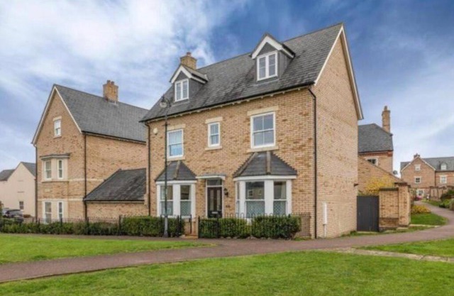 Detached family house with private garden.