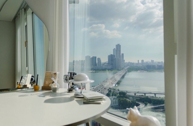 dynamic Seoul, the city view and the Han River view/the center of traffic