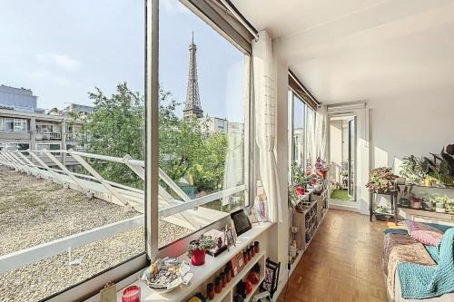 Eiffel Tower view from charming T2