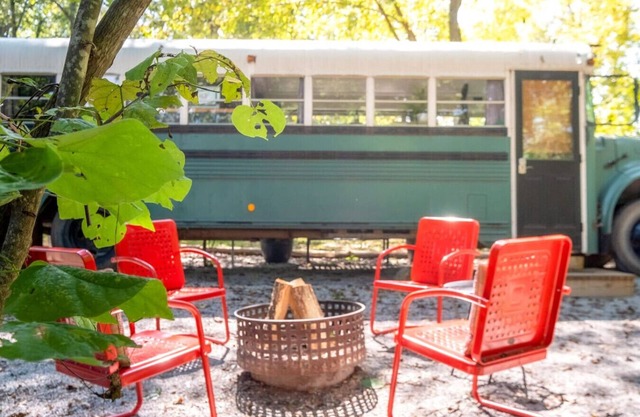 Emerald Gypsy Skoolie. a Quirky Chic School Bus