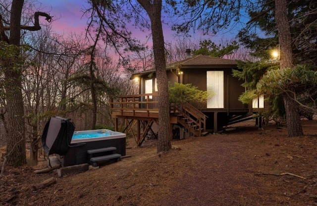 Emerald Lake Modern Treehouse | Firepit
