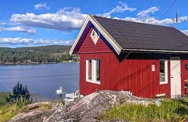 Enjoy a great panoramic view of the water in this vacation home.