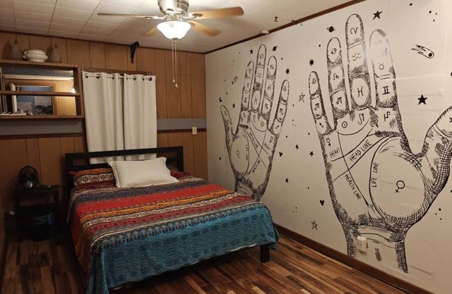 Enjoy a peaceful escape with character in our delightfully funky home.