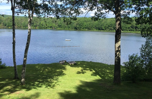 Enjoy Sunset views on tranquil Dexter Pond