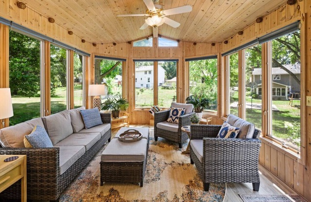 Escape to Quiet Garden Retreat in Maple Grove - 5BR, Sauna, Fitness Room & More!