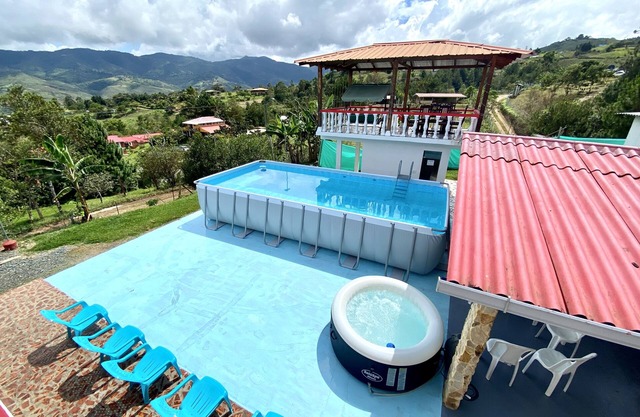 🌲🌄🌌Excellent view of the mountains Finca villa maju.🌌🌄🌲