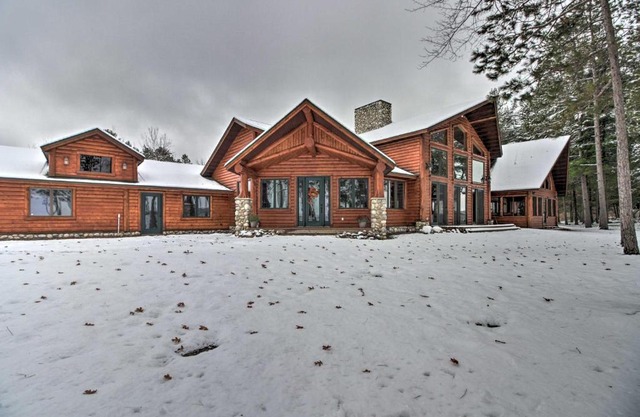 Expansive Ruth Lake Home with Dock, Fire Pit and Beach