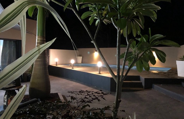 F2 Standing with swimming pool