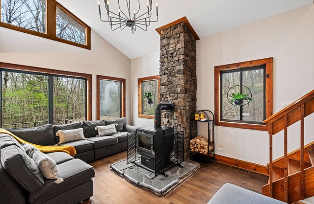Family friendly private escape w/hot tub, game room & fireplace in the Poconos