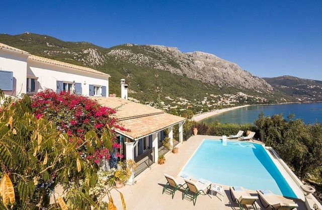 Fantastic Villa with Majestic Sea Views, Direct Access to Barbati Beach, Private Pool and Jetty!