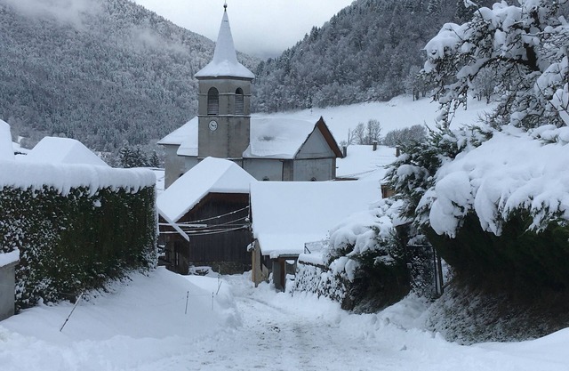 Farmhouse in a mountain village
