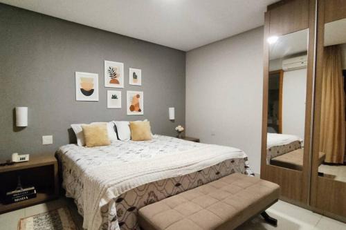 Flat no Crystal Place, a 6 min do Flamboyant