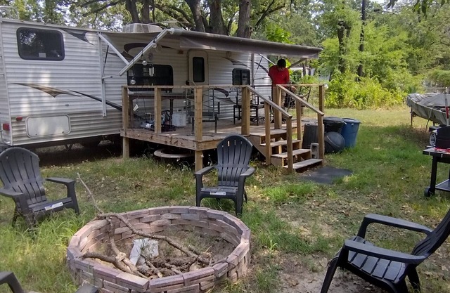 Glamping, Fire pits, grills and Lakes.