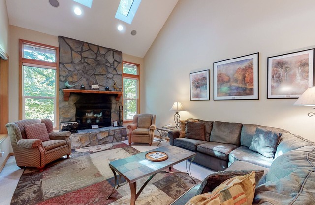 Golf-course-front home with hot tub & pool - easy ski & golf access
