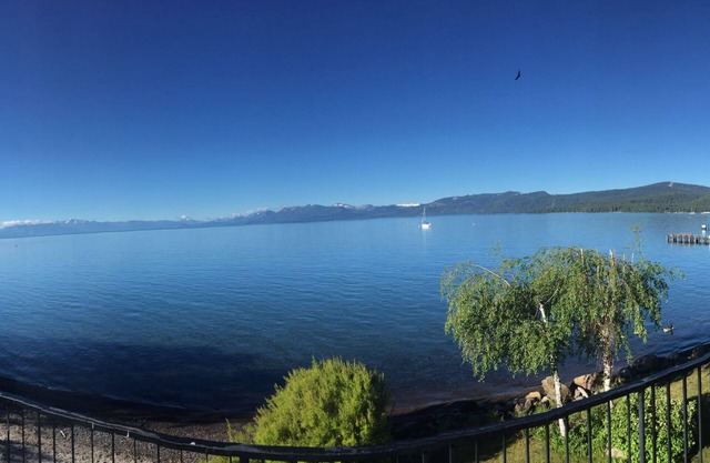 Gorgeous, sweeping views of Lake Tahoe from 3 story lake front condo!