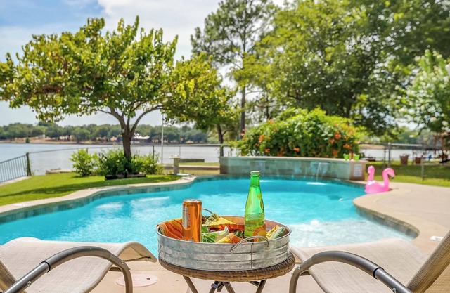 Granbury Lakeside Home with Pool, Game Room, Fire Table