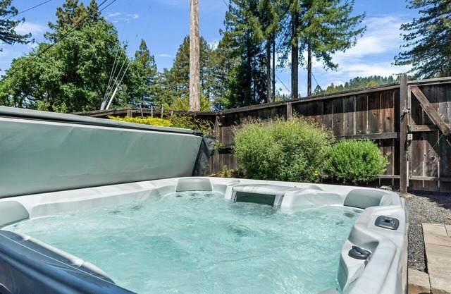 Guerneville Escape:Contemporary & Magical Vibe!Top of Redwoods! HtTb/WIFI/Pup