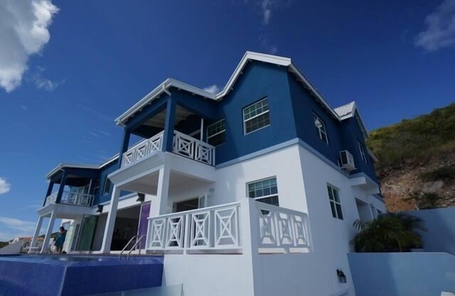 Hillside villa. Amazing villa overlooking beach, panoramic views built 2012